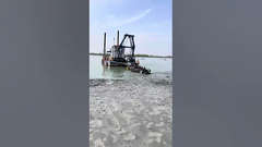 YSCSD350 固体容量 360 cbm / h 液圧切断吸い掘削機 作業中