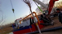 YSCSD250 10インチカッター吸い込みドレーガー 設置中の Yongsheng ドレーガー